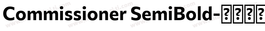 Commissioner SemiBold字体转换